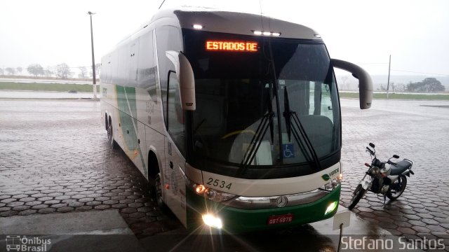 Verde Transportes 2534 na cidade de Bataguassu, Mato Grosso do Sul, Brasil, por Stefano  Rodrigues dos Santos. ID da foto: 3778058.