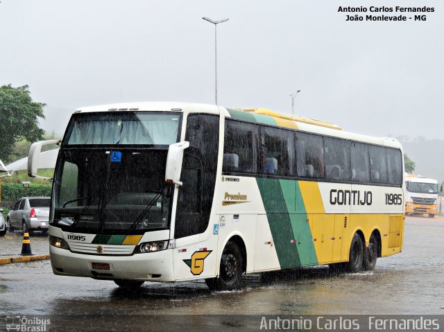 Empresa Gontijo de Transportes 11985 na cidade de João Monlevade, Minas Gerais, Brasil, por Antonio Carlos Fernandes. ID da foto: 3780291.