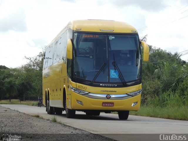 Viação Itapemirim 60543 na cidade de Recife, Pernambuco, Brasil, por Liliane Xavier. ID da foto: 3781010.