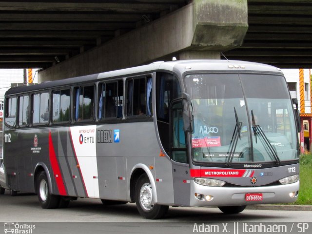 Breda Transportes e Serviços 1112 na cidade de Itanhaém, São Paulo, Brasil, por Adam Xavier Rodrigues Lima. Número da foto: #3780713.