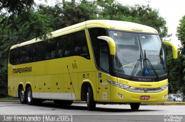 Viação Itapemirim 60719 na cidade de São Paulo, São Paulo, Brasil, por Jair Fernando da Silva. ID da foto: 3780599.