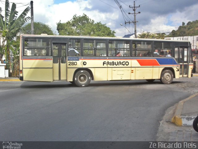 FAOL - Friburgo Auto Ônibus 280 na cidade de Nova Friburgo, Rio de Janeiro, Brasil, por Zé Ricardo Reis. ID da foto: 3780237.