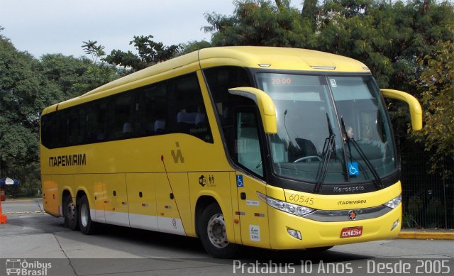 Viação Itapemirim 60545 na cidade de São Paulo, São Paulo, Brasil, por Cristiano Soares da Silva. ID da foto: 3783167.