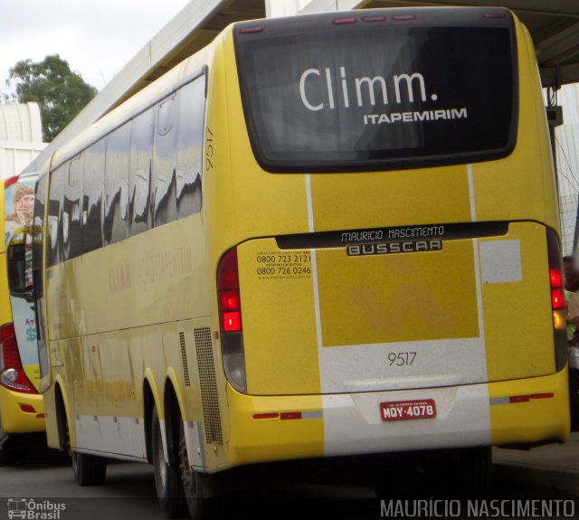 Viação Itapemirim 9517 na cidade de Belo Horizonte, Minas Gerais, Brasil, por Maurício Nascimento. ID da foto: 3785872.