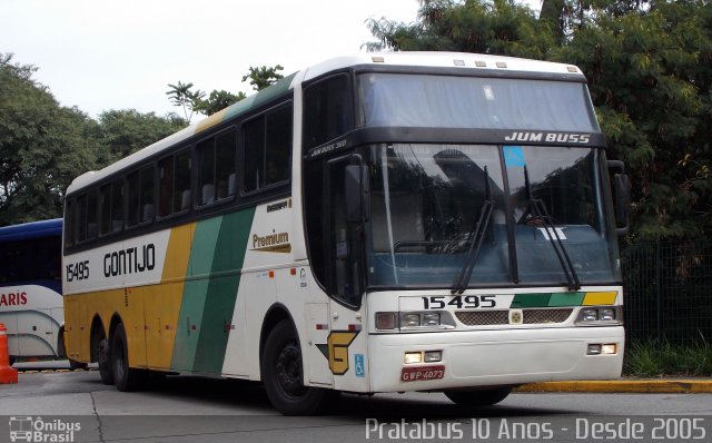 Empresa Gontijo de Transportes 15495 na cidade de São Paulo, São Paulo, Brasil, por Cristiano Soares da Silva. ID da foto: 3784509.