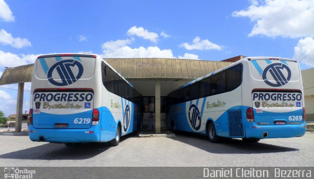 Auto Viação Progresso 6219 na cidade de Cachoeirinha, Pernambuco, Brasil, por Daniel Cleiton  Bezerra. ID da foto: 3747190.