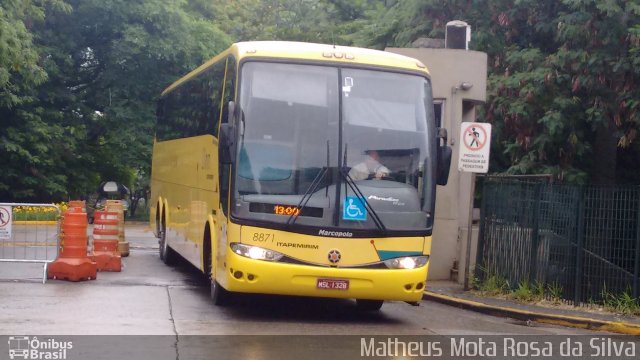 Viação Itapemirim 8871 na cidade de São Paulo, São Paulo, Brasil, por Matheus Mota Rosa da Silva. ID da foto: 3745824.