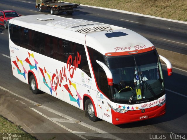 Play Bus Turismo 4000 na cidade de Belo Horizonte, Minas Gerais, Brasil, por Lucas Vieira. Número da foto: #3746942.