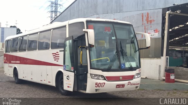 Empresa de Ônibus Pássaro Marron 5017 na cidade de Guarulhos, São Paulo, Brasil, por Cainã Marcos de Araujo. ID da foto: 3746445.