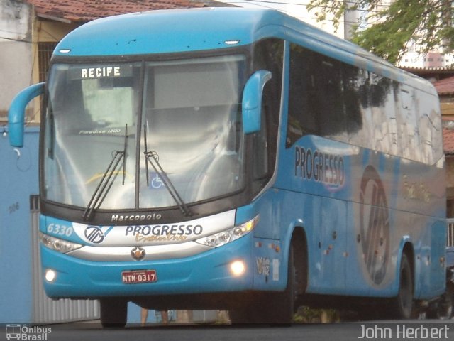 Auto Viação Progresso 6330 na cidade de Natal, Rio Grande do Norte, Brasil, por John Herbert. ID da foto: 3746501.