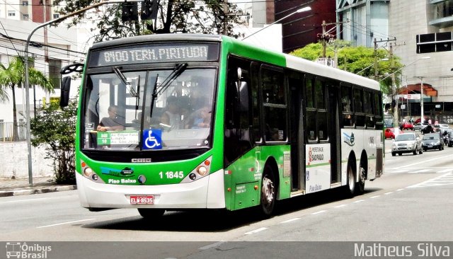 Viação Santa Brígida 1 1845 na cidade de São Paulo, São Paulo, Brasil, por Matheus Silva. ID da foto: 3745875.