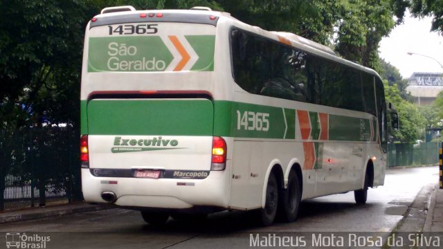 Cia. São Geraldo de Viação 14365 na cidade de São Paulo, São Paulo, Brasil, por Matheus Mota Rosa da Silva. ID da foto: 3745810.