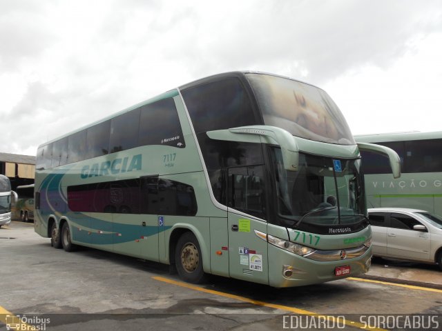 Viação Garcia 7117 na cidade de São Paulo, São Paulo, Brasil, por EDUARDO - SOROCABUS. Número da foto: #3746268.