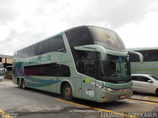 Viação Garcia 7117 na cidade de São Paulo, São Paulo, Brasil, por EDUARDO - SOROCABUS. ID da foto: 3746268.