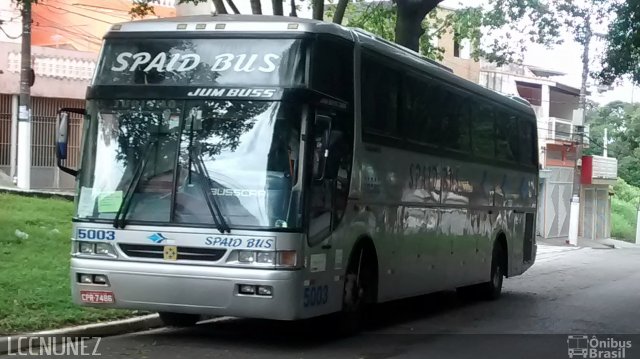 Spaid Bus Transportadora de Turismo 5003 na cidade de São Bernardo do Campo, São Paulo, Brasil, por Luis Nunez. Número da foto: #3787428.