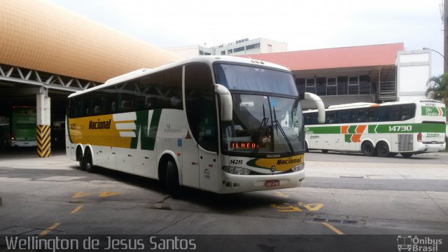 Viação Nacional 14215 na cidade de Rio de Janeiro, Rio de Janeiro, Brasil, por Wellington de Jesus Santos. Número da foto: #3786917.