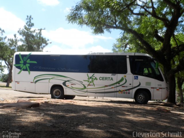 Via Certa Transportes e Turismo 315 na cidade de Santa Maria, Rio Grande do Sul, Brasil, por Cleverton Schmitt. ID da foto: 3787877.