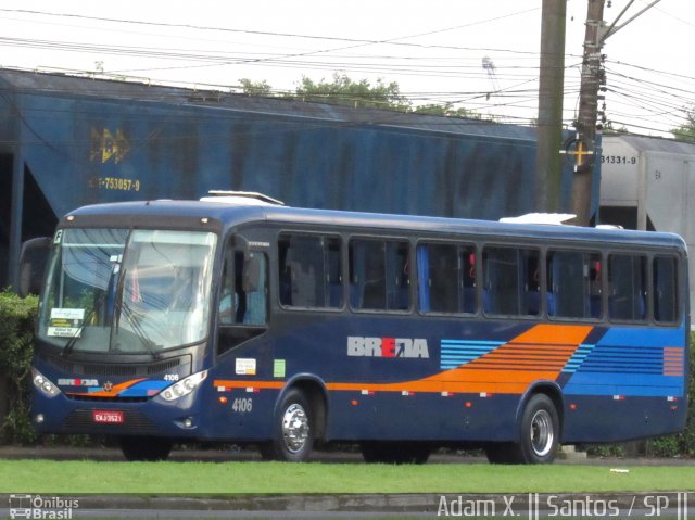 Breda Transportes e Serviços 4106 na cidade de Santos, São Paulo, Brasil, por Adam Xavier Rodrigues Lima. Número da foto: #3787191.