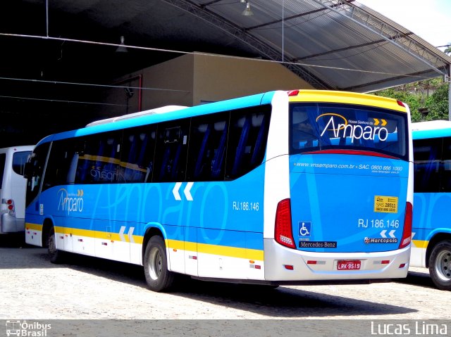 Viação Nossa Senhora do Amparo RJ 186.146 na cidade de Maricá, Rio de Janeiro, Brasil, por Lucas Lima. ID da foto: 3788777.