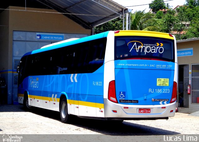 Viação Nossa Senhora do Amparo RJ 186.223 na cidade de Maricá, Rio de Janeiro, Brasil, por Lucas Lima. ID da foto: 3788789.