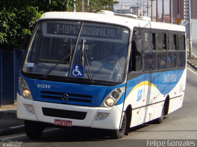 Viação Curuçá 01 298 na cidade de Santo André, São Paulo, Brasil, por Felipe Gonzales. ID da foto: 3789114.