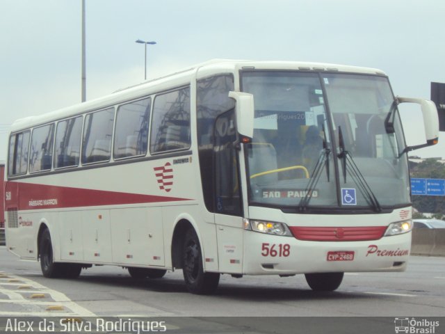 Empresa de Ônibus Pássaro Marron 5618 na cidade de São Paulo, São Paulo, Brasil, por Alex da Silva Rodrigues. ID da foto: 3791030.