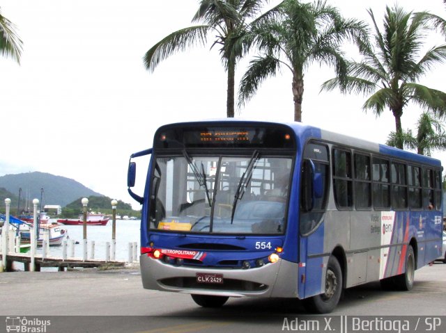 Viação Bertioga BE-554 na cidade de Bertioga, São Paulo, Brasil, por Adam Xavier Rodrigues Lima. Número da foto: #3790874.