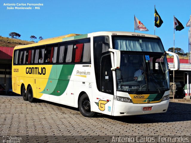 Empresa Gontijo de Transportes 12020 na cidade de João Monlevade, Minas Gerais, Brasil, por Antonio Carlos Fernandes. ID da foto: 3790640.