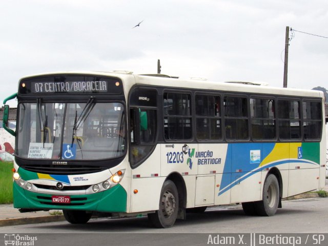 Viação Bertioga 12203 na cidade de Bertioga, São Paulo, Brasil, por Adam Xavier Rodrigues Lima. Número da foto: #3792643.