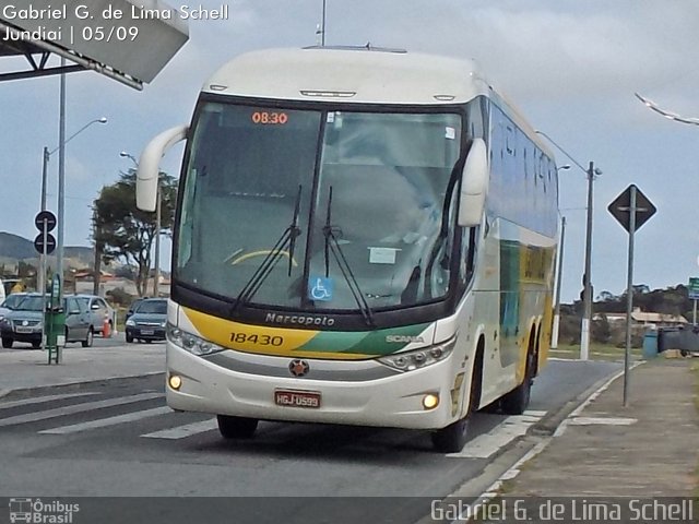 Empresa Gontijo de Transportes 18430 na cidade de Jundiaí, São Paulo, Brasil, por Gabriel Giacomin de Lima. Número da foto: #3794183.