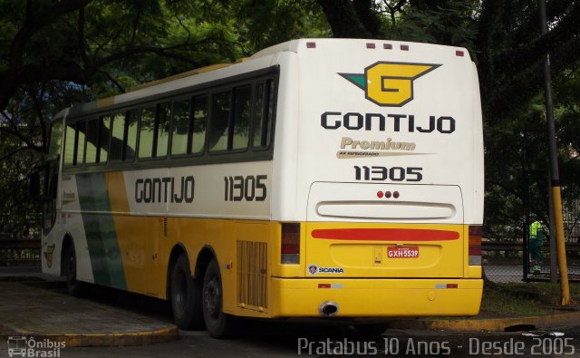 Empresa Gontijo de Transportes 11305 na cidade de São Paulo, São Paulo, Brasil, por Cristiano Soares da Silva. ID da foto: 3793747.