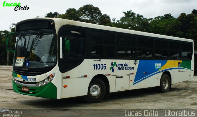 Viação Bertioga 11006 na cidade de Bertioga, São Paulo, Brasil, por Lucas Cirilo. Número da foto: #3796860.