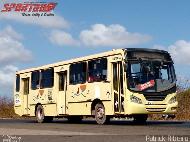 Solemar Expresso 43-215 na cidade de São Luís, Maranhão, Brasil, por Patrick Ribeiro. Número da foto: #3798019.