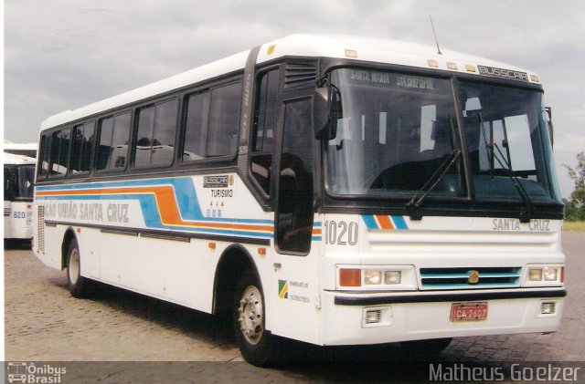 VUSC - Viação União Santa Cruz 1020 na cidade de Santa Cruz do Sul, Rio Grande do Sul, Brasil, por Matheus Goelzer. Número da foto: #3801139.