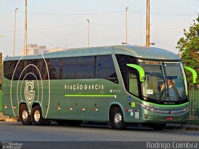 Viação Garcia 7816 na cidade de São Paulo, São Paulo, Brasil, por Rodrigo Coimbra. ID da foto: 3800836.