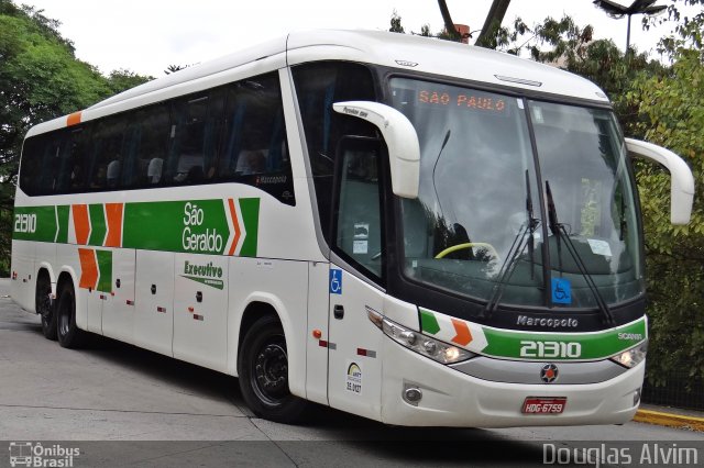 Cia. São Geraldo de Viação 21310 na cidade de São Paulo, São Paulo, Brasil, por Douglas Alvim. Número da foto: #3801597.