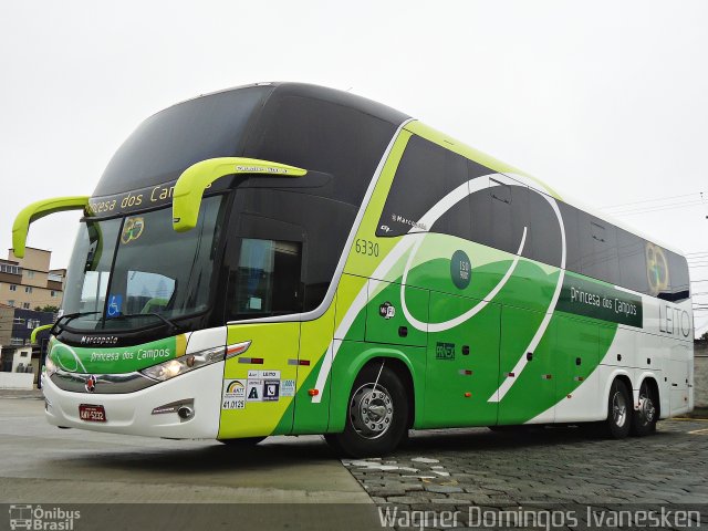 Expresso Princesa dos Campos 6330 na cidade de Curitiba, Paraná, Brasil, por Wagner Domingos Ivanesken. ID da foto: 3801639.