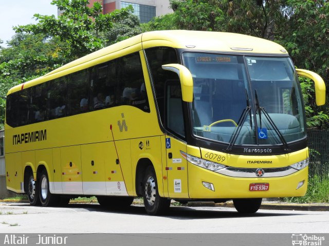 Viação Itapemirim 60789 na cidade de São Paulo, São Paulo, Brasil, por Altair Júnior. Número da foto: #3802076.