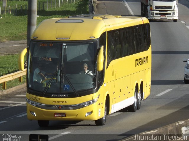 Viação Itapemirim 60801 na cidade de Lavrinhas, São Paulo, Brasil, por Jhonatan Diego da Silva Trevisan. ID da foto: 3802207.