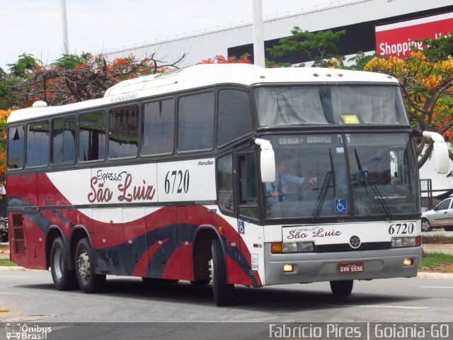 Expresso São Luiz 6720 na cidade de Goiânia, Goiás, Brasil, por Fabrício  Francisco Pires. ID da foto: 3801885.