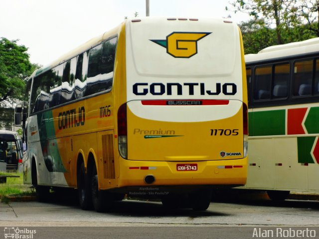 Empresa Gontijo de Transportes 11705 na cidade de São Paulo, São Paulo, Brasil, por Alan Roberto. ID da foto: 3803776.