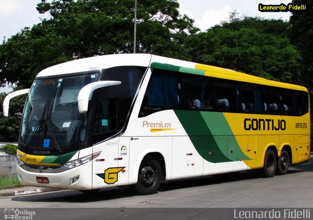 Empresa Gontijo de Transportes 18935 na cidade de São Paulo, São Paulo, Brasil, por Leonardo Fidelli. ID da foto: 3805127.