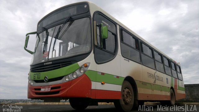 TRANSCOLUZ - Transporte Coletivo de Luziânia 670 na cidade de Luziânia, Goiás, Brasil, por Allan  Meirelles. Número da foto: #3803584.