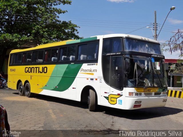 Empresa Gontijo de Transportes 15940 na cidade de Pirapora, Minas Gerais, Brasil, por Flavio Rodrigues Silva. ID da foto: 3806357.