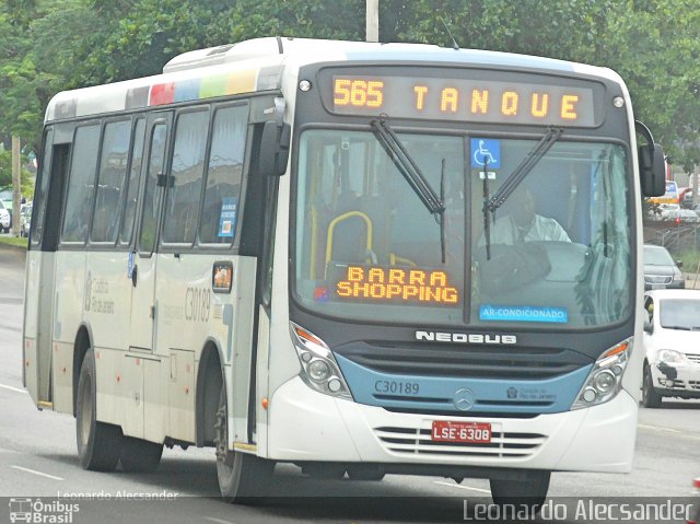 Transportes Futuro C30189 na cidade de Rio de Janeiro, Rio de Janeiro, Brasil, por Leonardo Alecsander. ID da foto: 3805990.