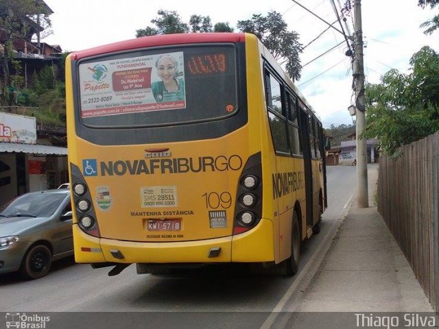 FAOL - Friburgo Auto Ônibus 109 na cidade de Nova Friburgo, Rio de Janeiro, Brasil, por Thiago Silva. ID da foto: 3807427.