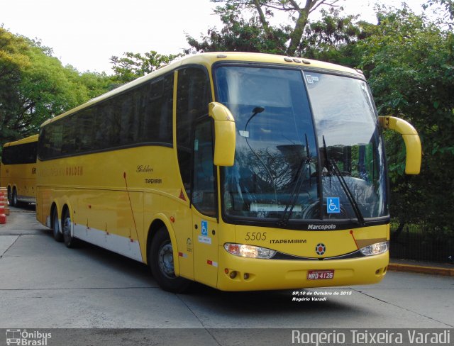 Viação Itapemirim 5505 na cidade de São Paulo, São Paulo, Brasil, por Rogério Teixeira Varadi. ID da foto: 3808265.