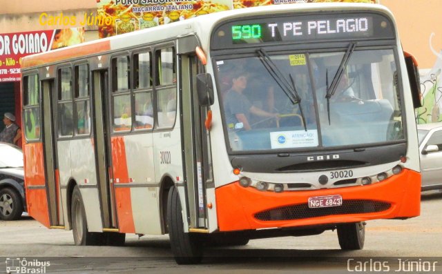 Viação Reunidas 30020 na cidade de Goiânia, Goiás, Brasil, por Carlos Júnior. Número da foto: #3806739.