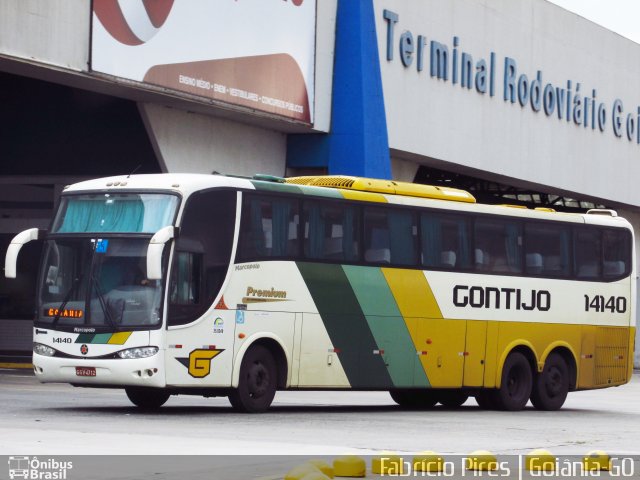 Empresa Gontijo de Transportes 14140 na cidade de Goiânia, Goiás, Brasil, por Fabrício  Francisco Pires. Número da foto: #3749128.