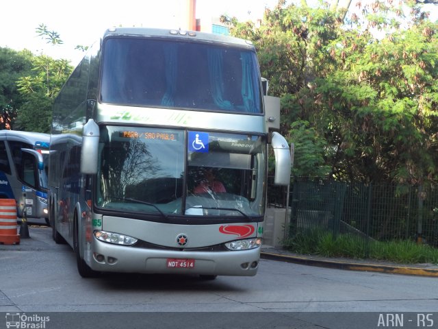 Eucatur - Empresa União Cascavel de Transportes e Turismo 4465 na cidade de São Paulo, São Paulo, Brasil, por Alexandre Rodrigo. ID da foto: 3748004.